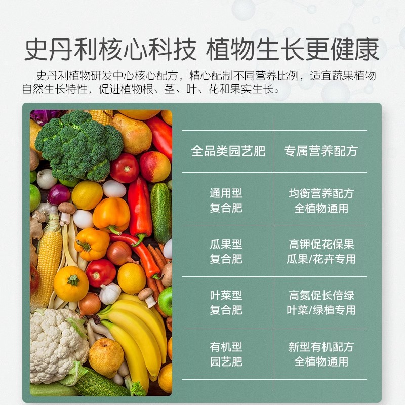 复合肥蔬菜农用种菜史丹利20斤花卉绿植盆栽花肥家用农用缓释颗粒 - 图1