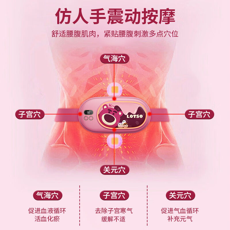 赛亿（Shinee）暖腹腰带大姨妈神器生理期疼按摩保暖送老婆送女朋-图0