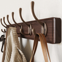 Hanging hanger wall wall-mounted wall clothes free of wall clothes hooks into the door after door closed door solid wood cloakhat hook