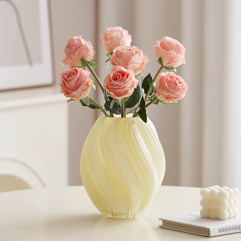 简约花瓶麦芽糖不规则复古玻璃花器客厅餐桌水培插花装饰摆件高级,淘宝优惠券,粉丝福利购,淘宝优惠卷