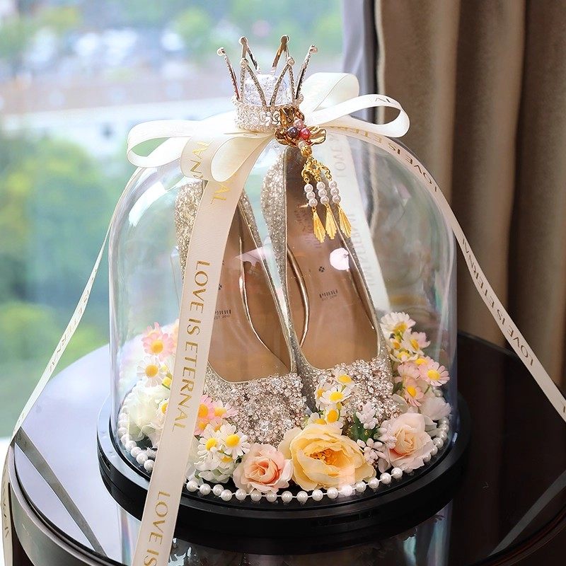 结婚礼藏婚鞋盒套圈带锁接亲堵门小游戏拍照道具水晶盒子婚庆用品,淘宝优惠券,粉丝福利购,淘宝优惠卷