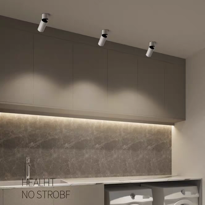 LED明装射灯无主灯客厅背景墙过道吸顶折叠黑光防眩高显色小射灯,淘宝优惠券,粉丝福利购,淘宝优惠卷