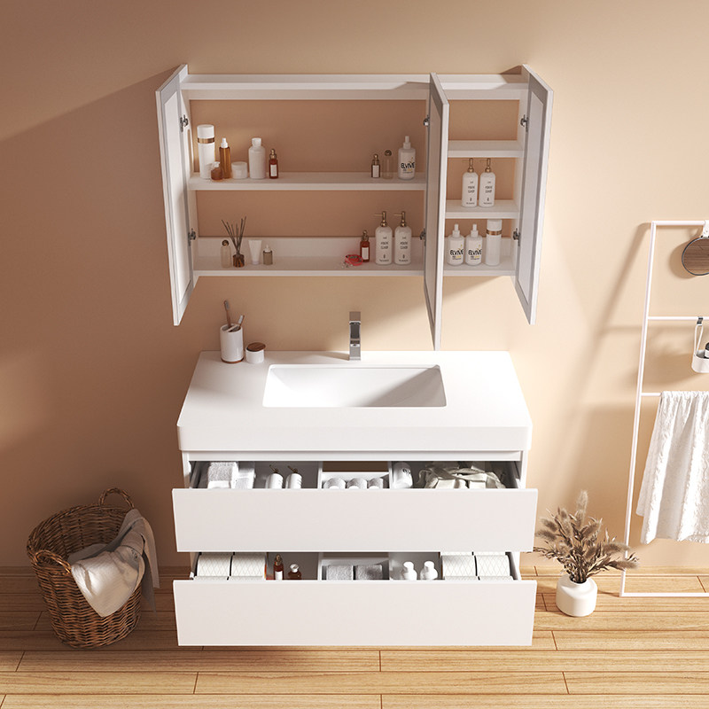 法安思浴室柜组合一体岩板洗手盆柜 法安思卡威德朗浴室柜组合