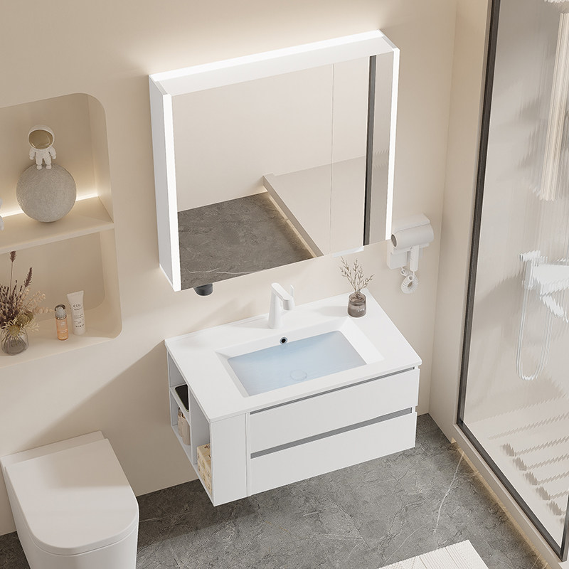 法安思不锈钢陶瓷一体盆柜浴室柜 法安思卡威德朗浴室柜组合