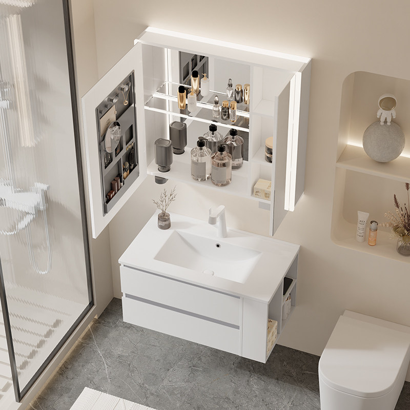 法安思不锈钢陶瓷一体盆柜浴室柜 法安思卡威德朗浴室柜组合