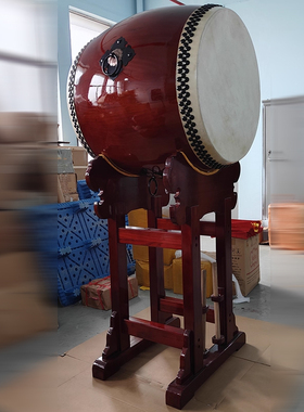 台湾鼓牛皮鼓寺庙寺院鼓立式鼓架大鼓风雷鼓钟鼓楼法器大殿鼓