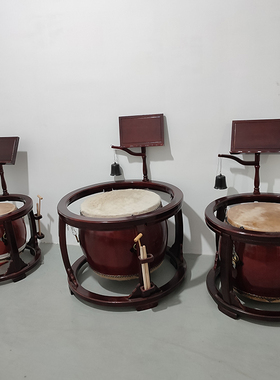 实木铃鼓桶鼓套装三角架圆鼓架