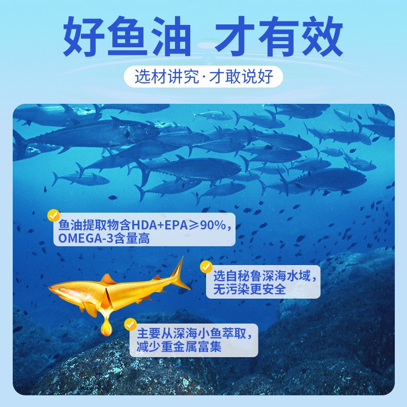 北京同仁堂深海鱼油官方旗舰店正品深海鱼软胶囊鱼肝油Omega3进口-图1