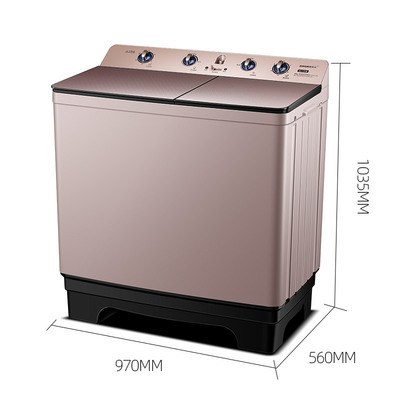 樱花20公斤半自动家用商用洗衣机 樱花普顿洗衣机