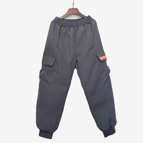 2025新款男女童宝宝羽绒裤儿童防风防水防寒冬裤东北加厚保暖棉裤 - 图3