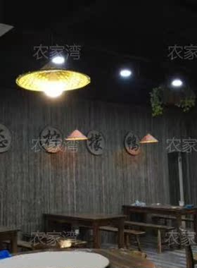 定制农家乐餐厅面馆门头门面广告匾印刷字竹匾招牌匾簸箕带字竹匾