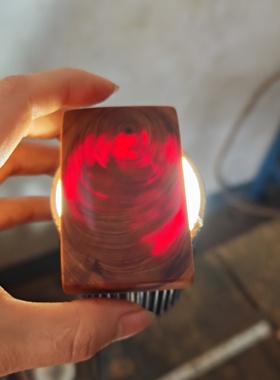 越南挂霜黄檀木手工打磨素牌平安无事牌吊坠油性十足香味浓郁香甜