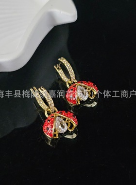 【礼盒包装】七星瓢虫项链 七星瓢虫手链 七星瓢虫耳环 系列套装