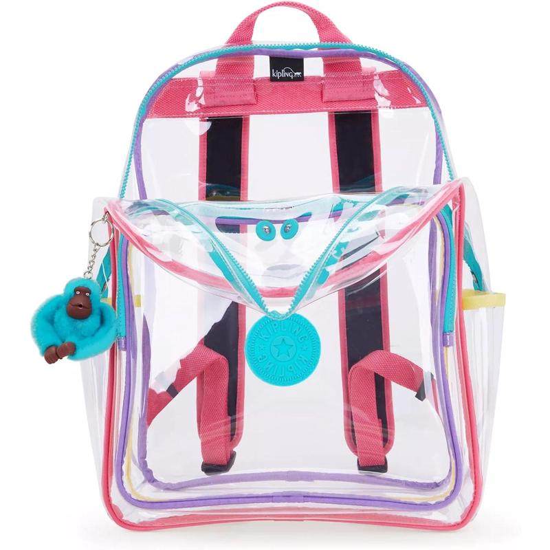 代购Kipling背包女透明双肩包检查便捷物品可视可调节肩带,淘宝优惠券,粉丝福利购,淘宝优惠卷