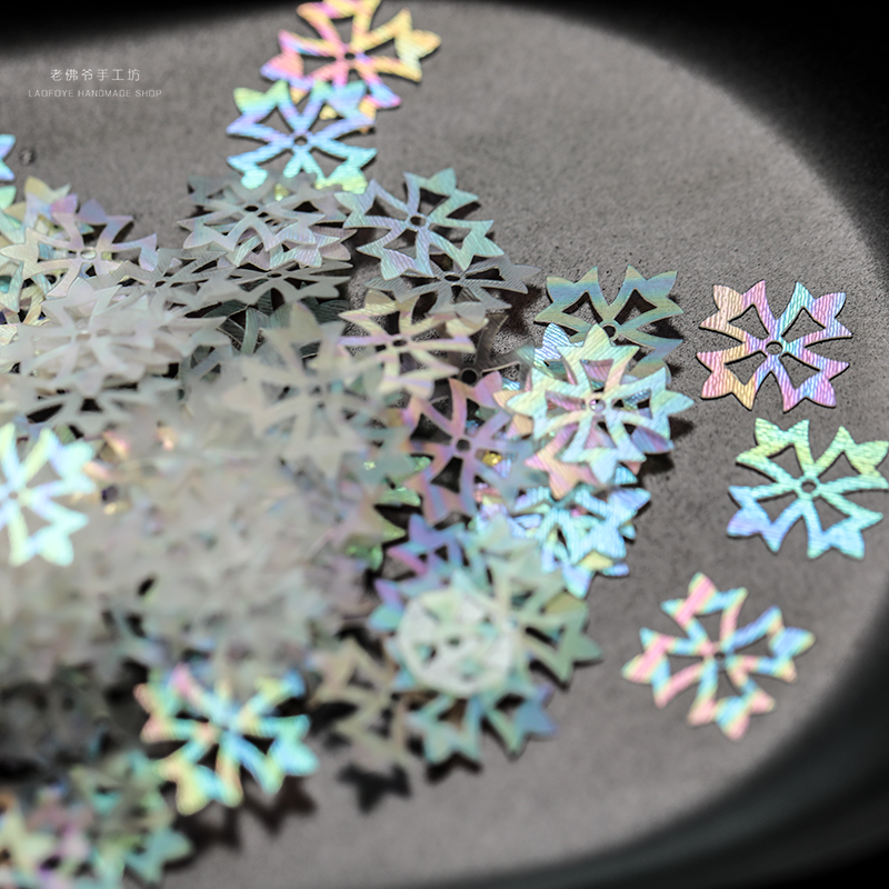 【12mm十字花朵】法式刺绣亮片婚纱服装异形亮片 耐高温彩贝系列,淘宝优惠券,粉丝福利购,淘宝优惠卷