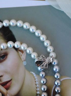 黑白高级日本长项链