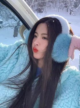 [杨超越同款]仿狐狸毛耳罩