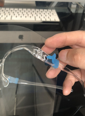 卡通儿童透明防飞溅面具帽