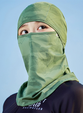 夏季全包防晒帽女户外遮阳迷彩纹