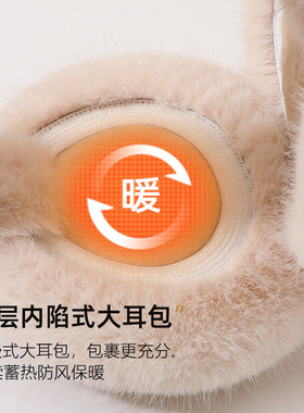 保暖耳罩女冬可爱风简约耳捂子套