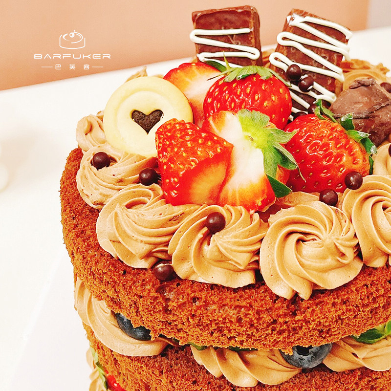 巴芙客巧克力圣诞水果草莓儿童千层生日蛋糕北京同城配送创意定制,淘宝优惠券,粉丝福利购,淘宝优惠卷