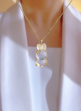 小众设计小兔子项链女气质