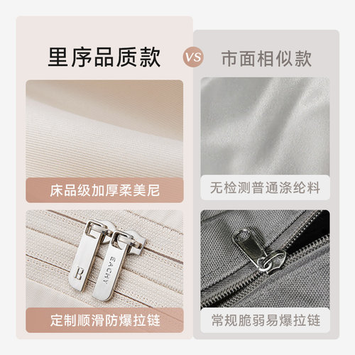 里序被子收纳袋压缩袋羽绒被棉被衣服羽绒服收纳袋装被子整理袋子 - 图3