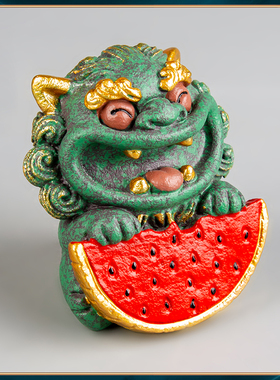 器物志青砂石摆件国潮桌面茶宠