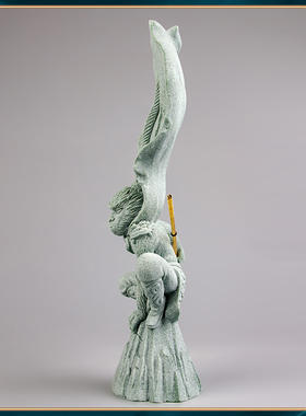 器物志青砂石摆件国潮桌面茶宠