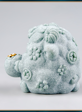 器物志青砂石摆件国潮桌面茶宠
