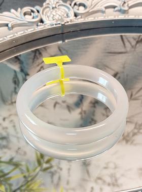 天然玛瑙镯子白月光玉髓手镯女高级感冰种玉镯开学季女大学生礼物