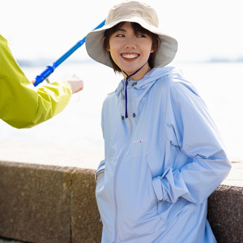 montbell日本24年夏季户外超轻防水男款冲锋衣夹克外套单层女情侣 - 图0