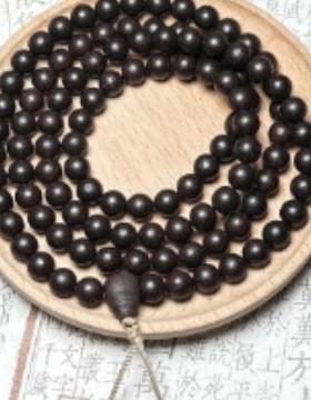 2026天然古法五方香金木水火土合香珠手串108颗素圈沉香道家串珠