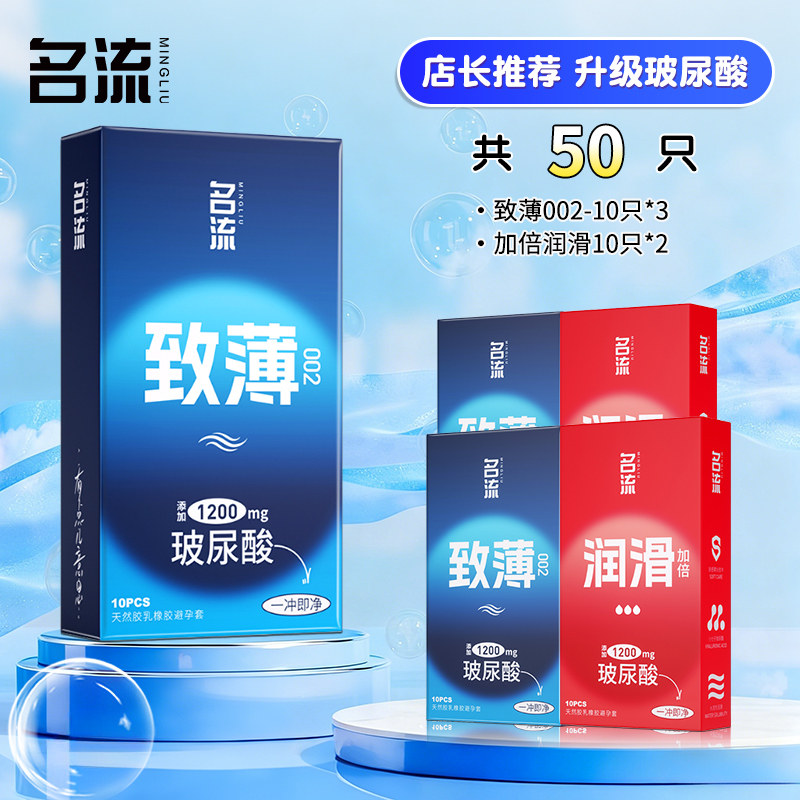 名流超薄玻尿酸避孕套家庭装 detail 7