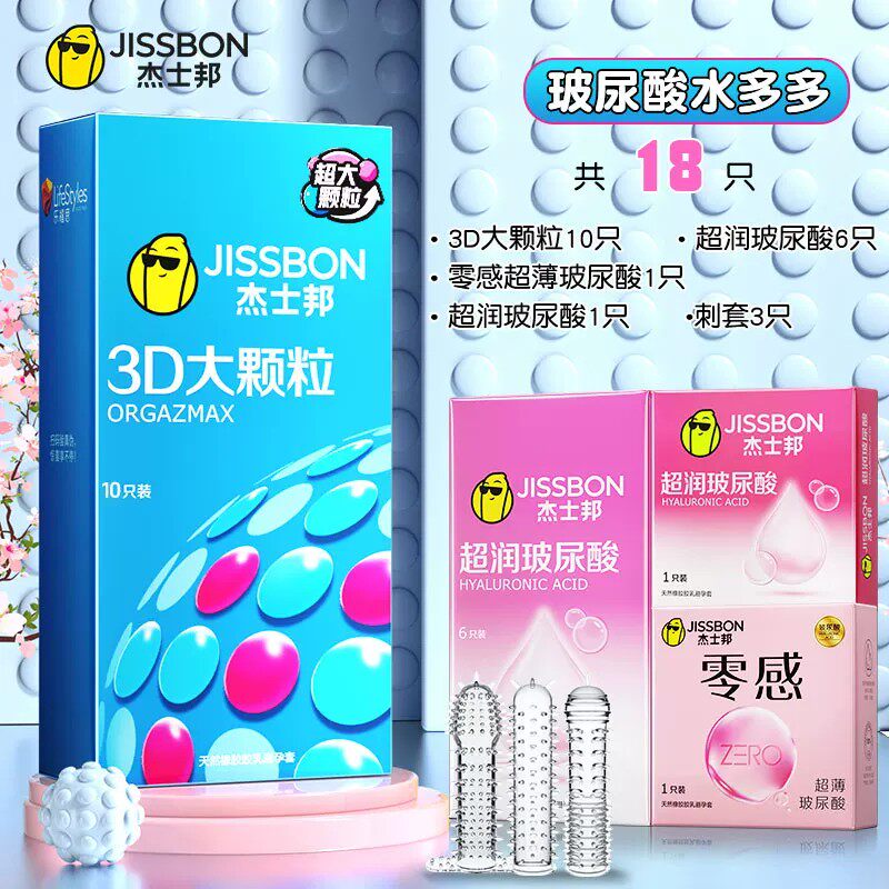 Jissbon 3D Textured Condoms - Various Packs detail 8