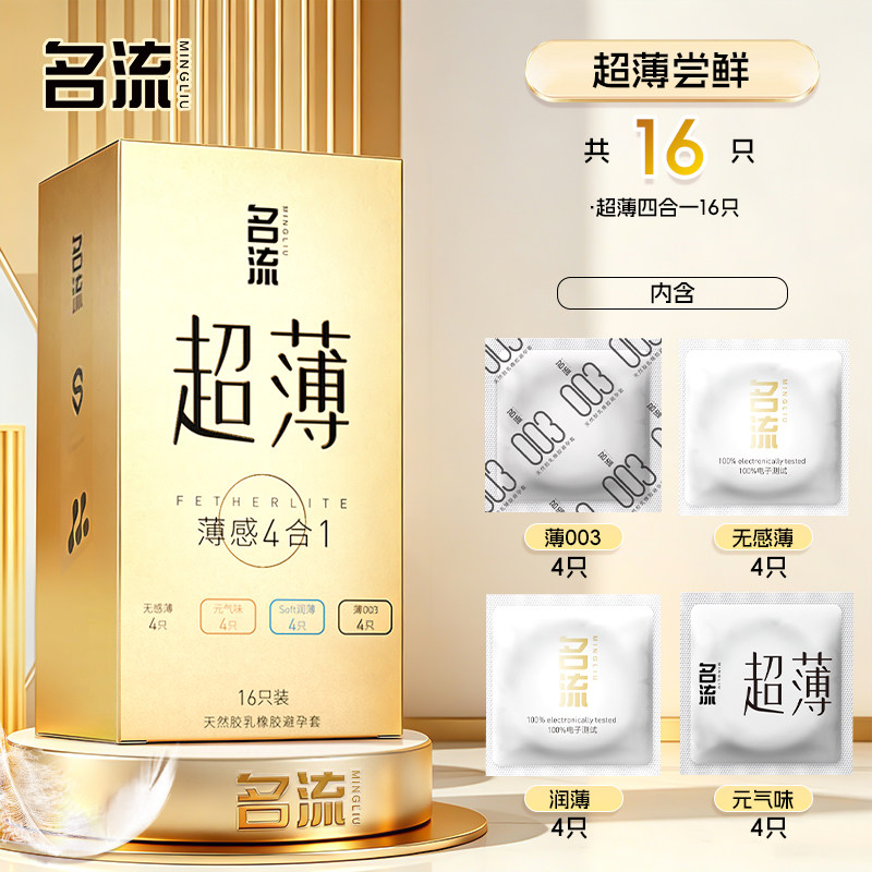 Ming Liu Ultra-Thin 4-in-1 Condoms detail 2
