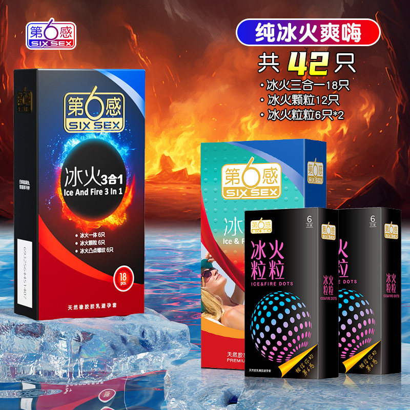 Le Sixième Sens Préservatifs Glace & Feu Pack Variété detail 8