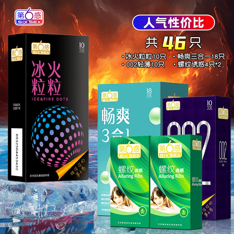 Le Sixième Sens Préservatifs Glace & Feu Pack Variété detail 4