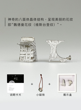 阿勒泰铁陨石切片天然陨石标本天铁镍铁保真陨石科普教学星星礼物