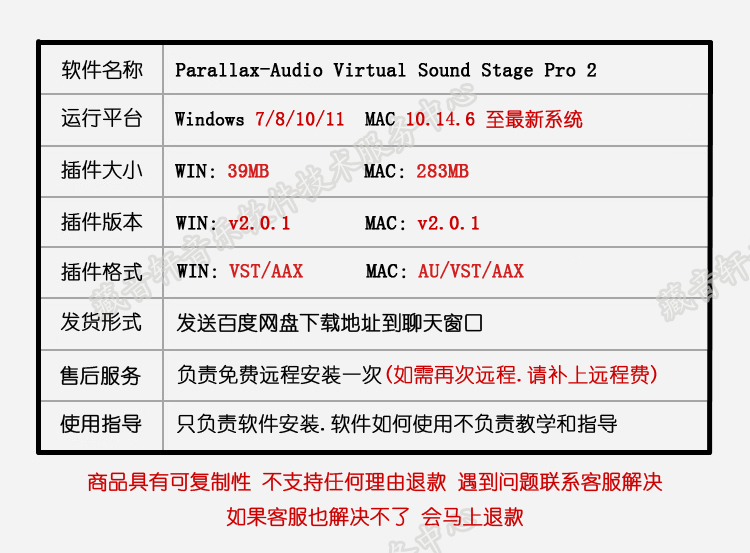 虚拟声场Parallax-Audio Virtual Sound Stage Pro 2 版 WIN+MAC - 图0