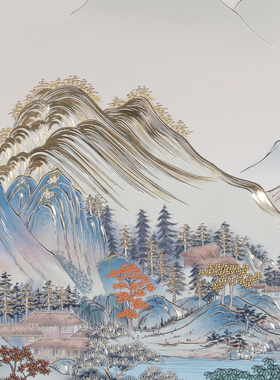 君自在玄关新中式手工雕刻装饰画