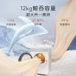 COLMO北极星洗烘套装C2Pro云璃白纯平全嵌家用变频12KG大容量热泵