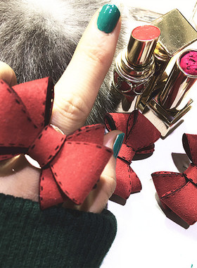 网红蝴蝶结戒指女开口可调节指环