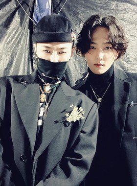 gd同款钛钢羽毛项链男女