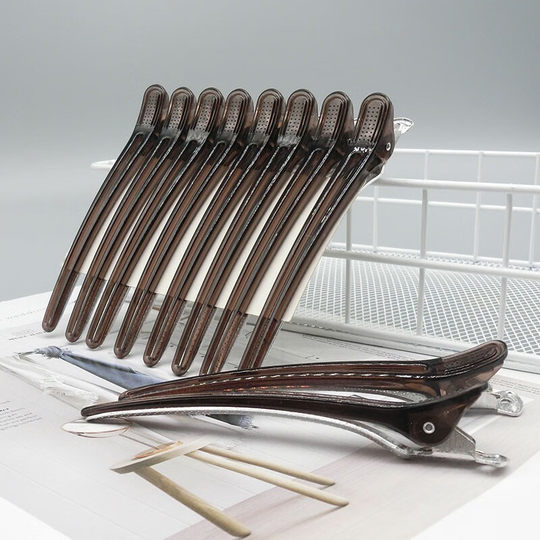 Seamless clip, duckbill clip, hair salon partition hair clip, hairstylist hair clip, aluminum clip, extended barber shop crocodile