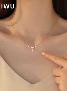 饰悟幻梦心月项链女纯银