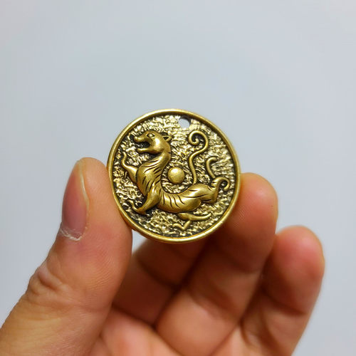 纯铜四神兽挂件1套（4个）青龙白虎朱雀玄武挂饰饰品 - 图2