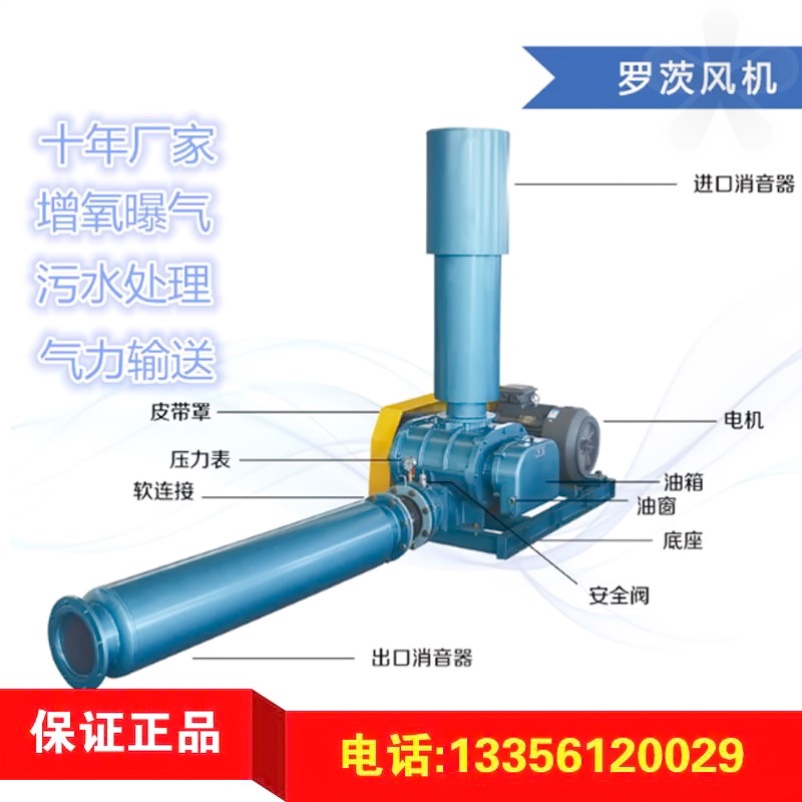 三叶罗茨鼓风机高效节能1.5kw3kw污水处理厂家定制380v50型90kwSR - 图3