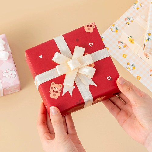 Сумка, упаковка, милая большая мультяшная детская розовая книжная обложка, подарочная коробка, пакет, подарок на день рождения, изысканный стиль