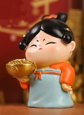少府可爱卡通唐小圆暴富摆件